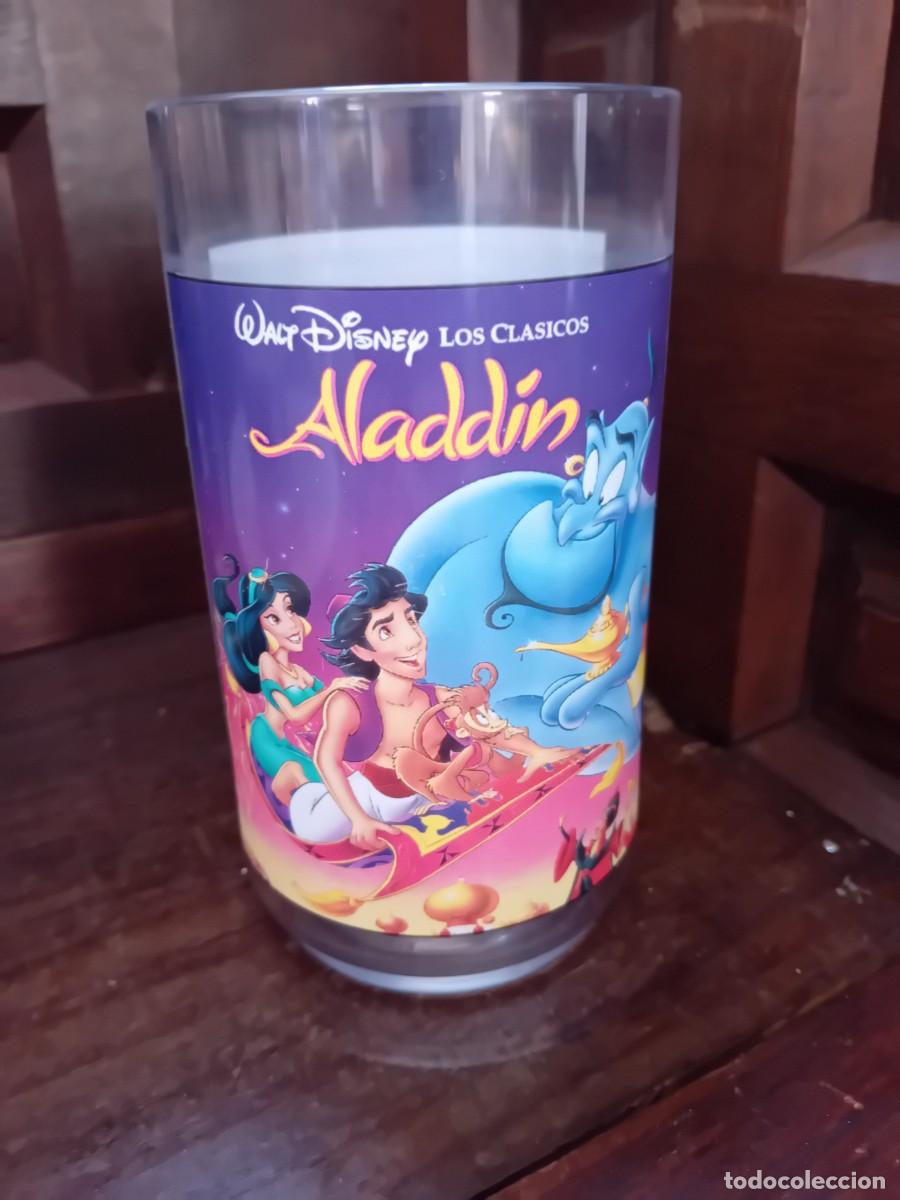 Juguetes antiguos y Juegos de colecci&oacute;n: Vaso de pl&aacute;stico Aladd&iacute;n Walt Disney made in USA 1995