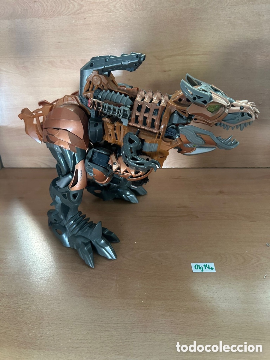 Juguetes antiguos y juegos de colecci&oacute;n: Transformers Grimlock Stomp & Chomp La Era de la Extinci&oacute;n - Foto 3