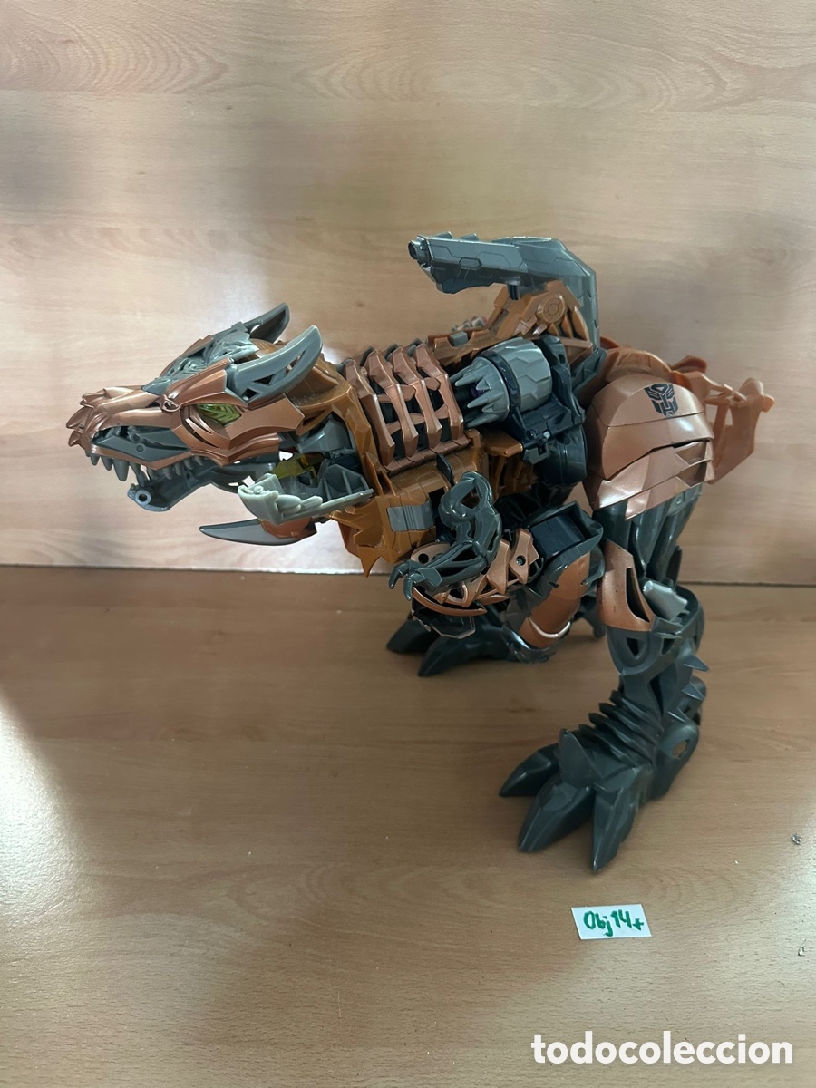 Juguetes antiguos y juegos de colecci&oacute;n: Transformers Grimlock Stomp & Chomp La Era de la Extinci&oacute;n - Foto 4