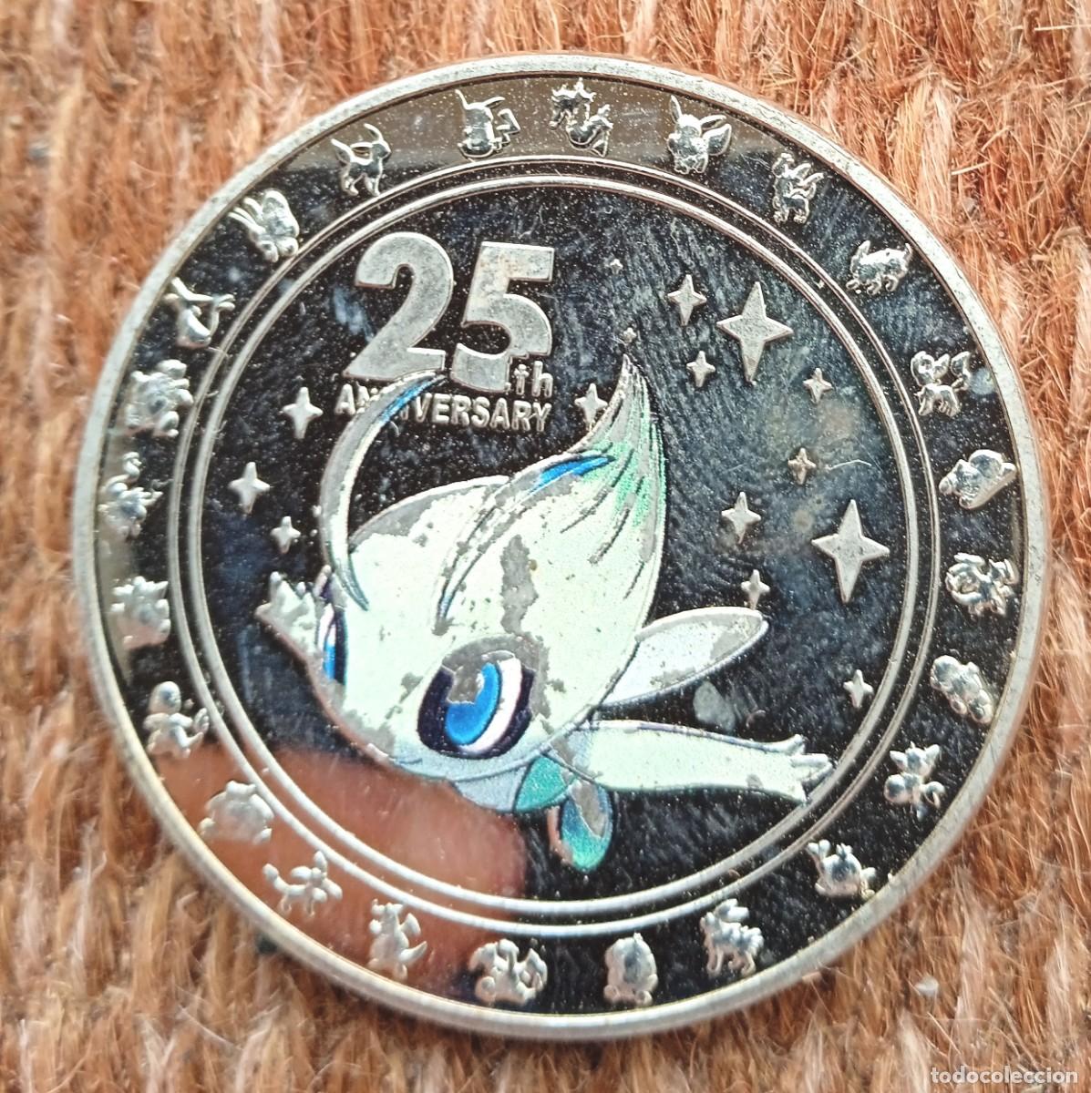 Juguetes antiguos y juegos de colecci&oacute;n: POKEMON - TAZO - FICHA - MONEDA DE METAL 25 ANIVERSARIO