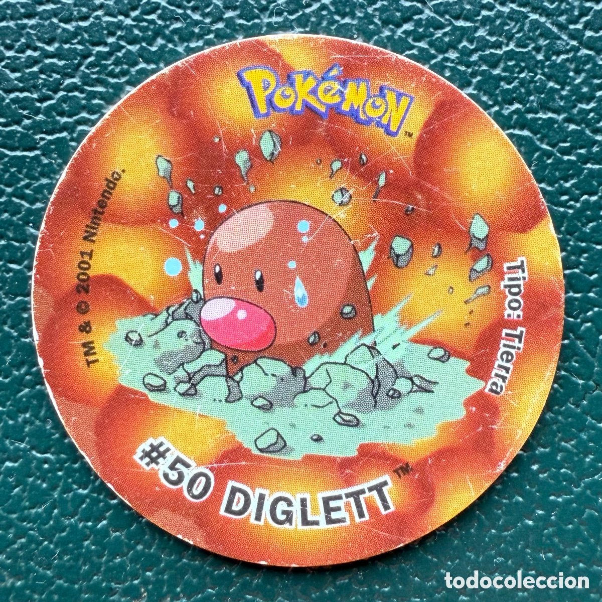 Jouets Anciens et Jeux de collection: TAZO #50 DIGLETT COLECCI&Oacute;N 2001 POKEMON TAZOS ATTACK MATUTANO