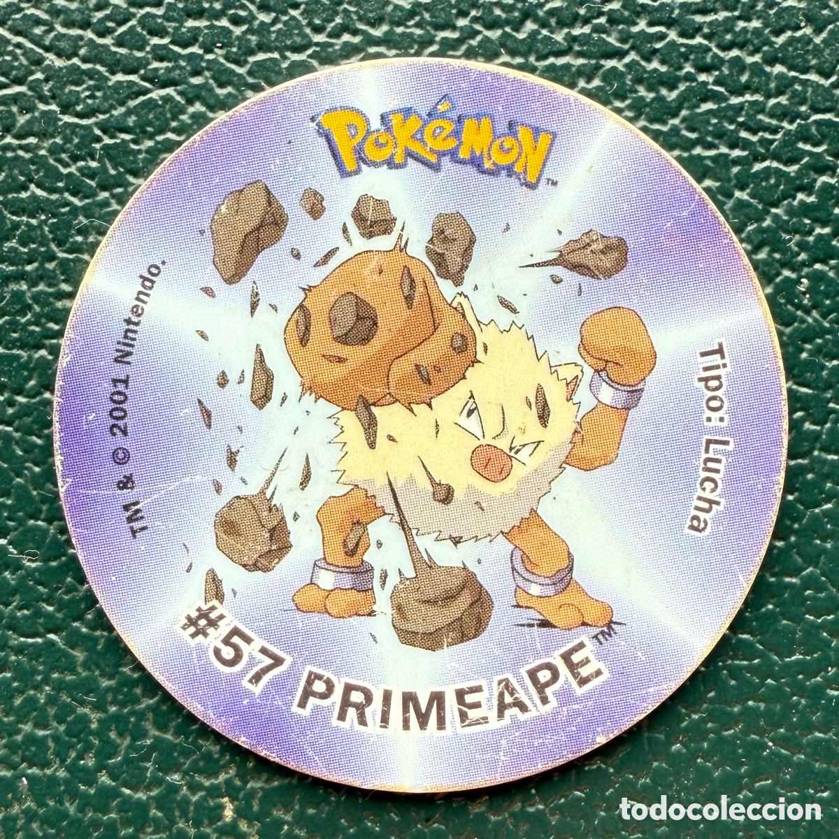 Jouets Anciens et Jeux de collection: TAZO #57 PRIMEAPE COLECCI&Oacute;N 2001 POKEMON TAZOS ATTACK MATUTANO
