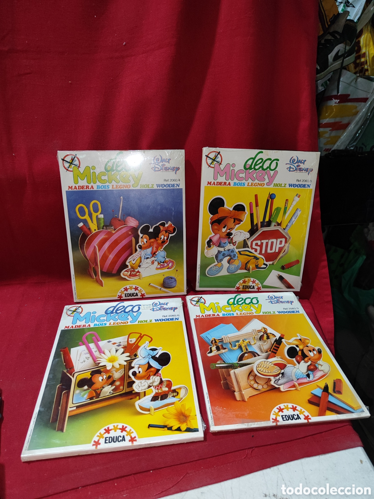 Juguetes antiguos y juegos de colecci&oacute;n: Lote 4 estuches Deco Mickey EDUCA nuevos