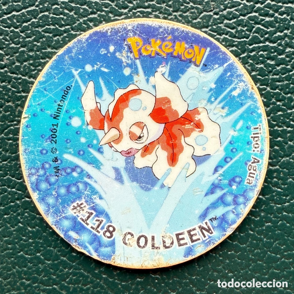 Juguetes antiguos y juegos de colecci&oacute;n: TAZO #118 GOLDEEN COLECCI&Oacute;N 2001 POKEMON TAZOS ATTACK MATUTANO