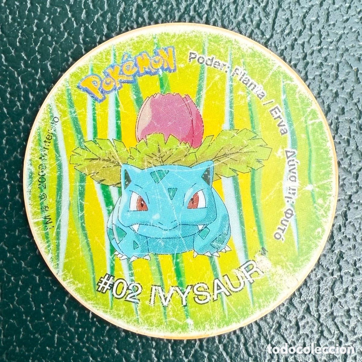 Jouets Anciens et Jeux de collection: TAZO N&ordm; 52 #02 IVYSAUR COLECCI&Oacute;N 2001 POKEMON TAZOS 2 MATUTANO