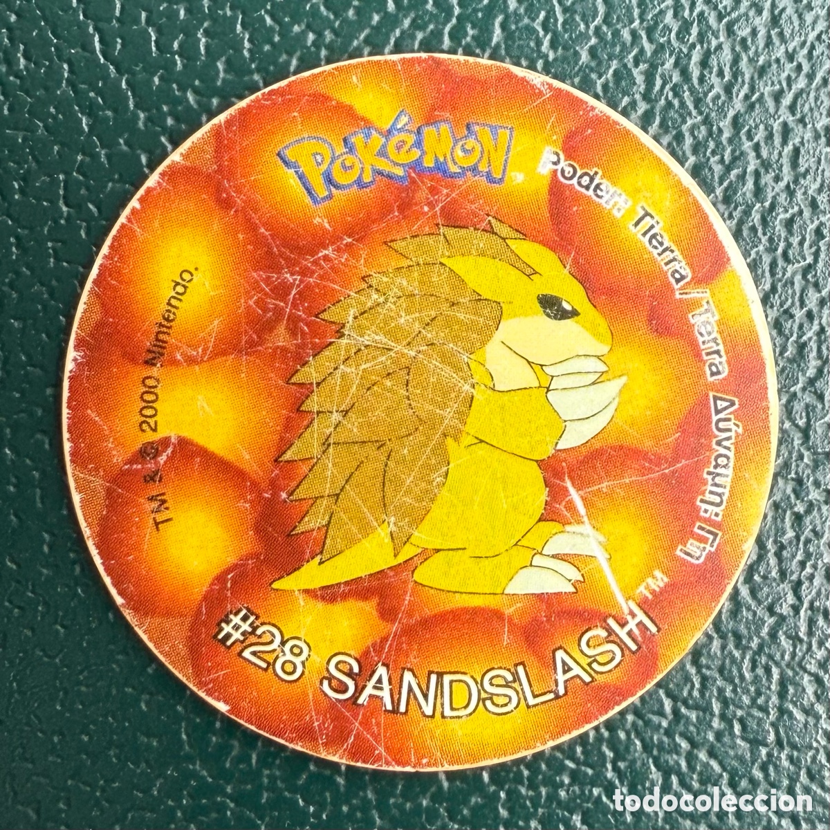 Juguetes antiguos y juegos de colecci&oacute;n: TAZO N&ordm; 68 #28 SANDSLASH COLECCI&Oacute;N 2001 POKEMON TAZOS 2 MATUTANO