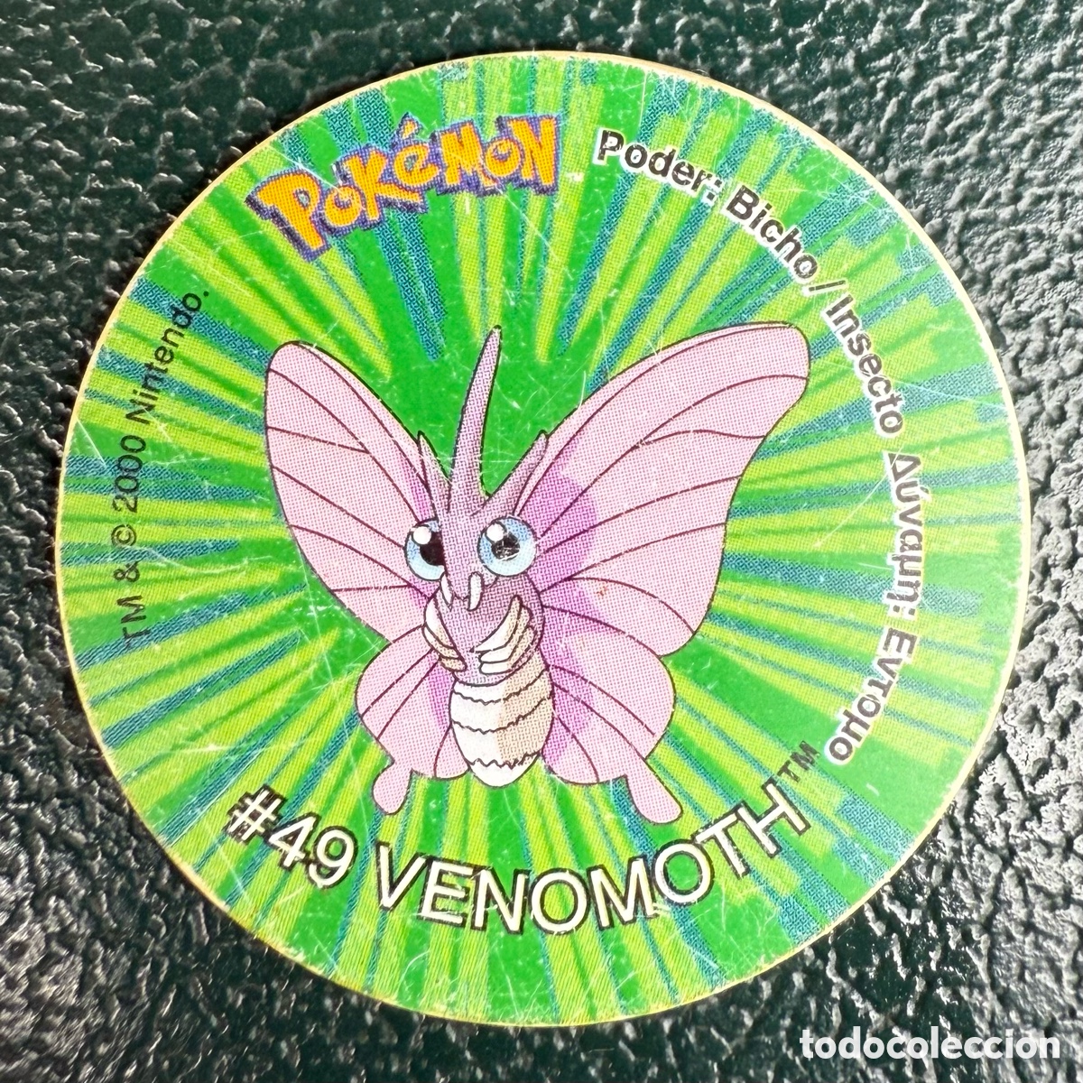 Juguetes antiguos y juegos de colecci&oacute;n: TAZO N&ordm; 81 #49 VENOMOTH COLECCI&Oacute;N 2001 POKEMON TAZOS 2 MATUTANO