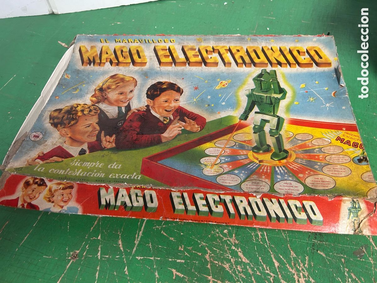 Antique Toys and Collectible Games: EL MAGO ELECTORNICO CELULOSA FABRIL ESPA&Ntilde;A PREGUNATS RESPUESTAS
