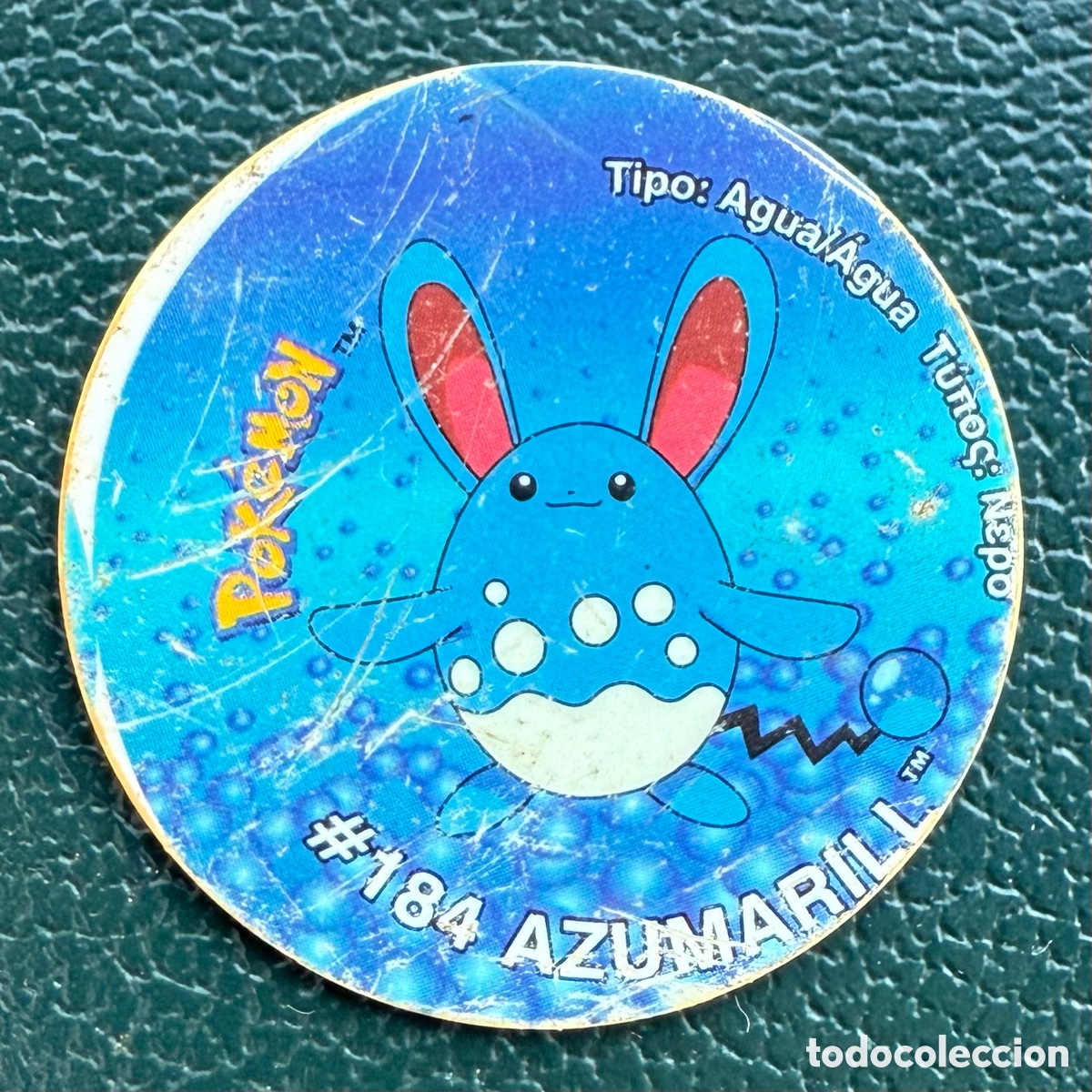 Jouets Anciens et Jeux de collection: TAZO N&ordm; 200 #184 AZUMARILL COLECCI&Oacute;N 2001 POKEMON TAZOS 3 MATUTANO