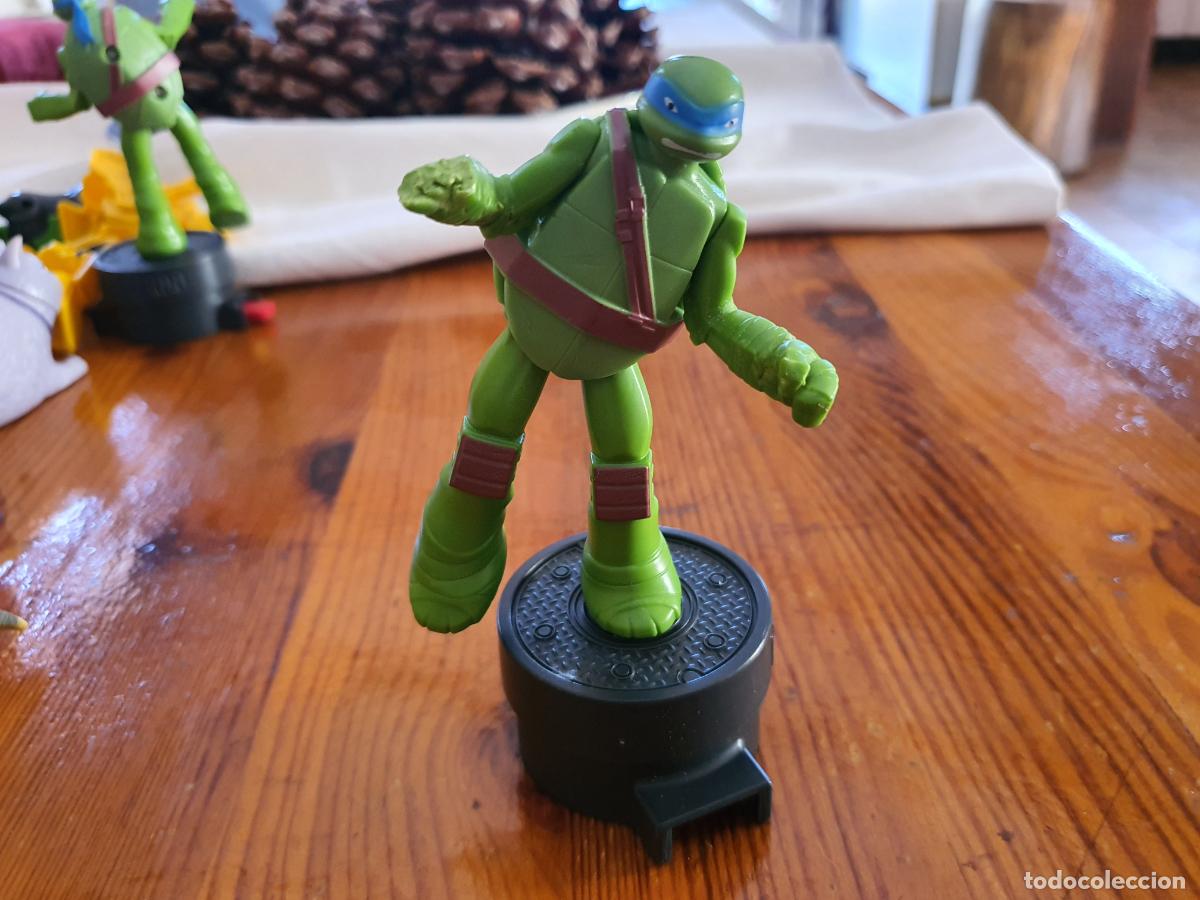 Brinquedos antigos e Jogos de cole&ccedil;&atilde;o: FIGURA BURGER KING 2017 - TORTUGAS NINJA - LEONARDO - 13CM APROX - RISE OF DELUXE