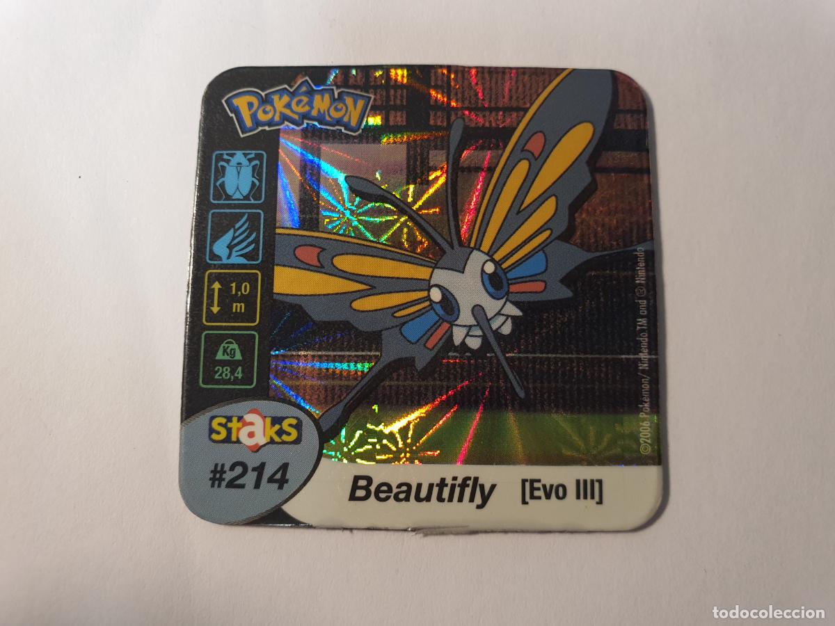 Juguetes antiguos y juegos de colecci&oacute;n: TAZO CROMO POKEMON -- 2006 -- POKEMON STAKS -- N&ordm; 214
