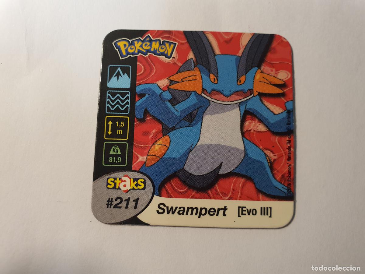 Juguetes antiguos y juegos de colecci&oacute;n: TAZO CROMO POKEMON -- 2006 -- POKEMON STAKS -- N&ordm; 211
