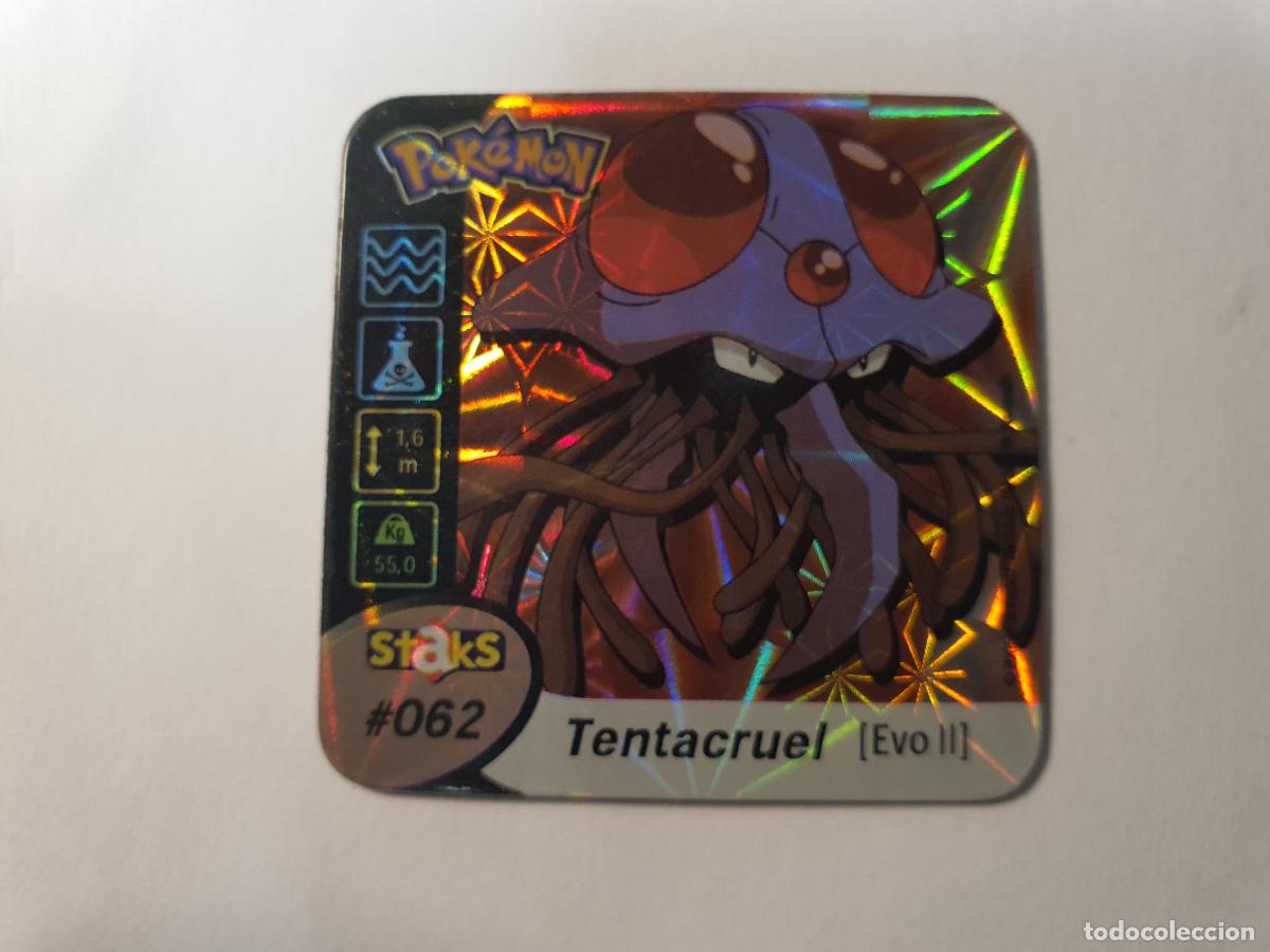 Juguetes antiguos y juegos de colecci&oacute;n: TAZO CROMO POKEMON -- 2006 -- POKEMON STAKS -- N&ordm; 62