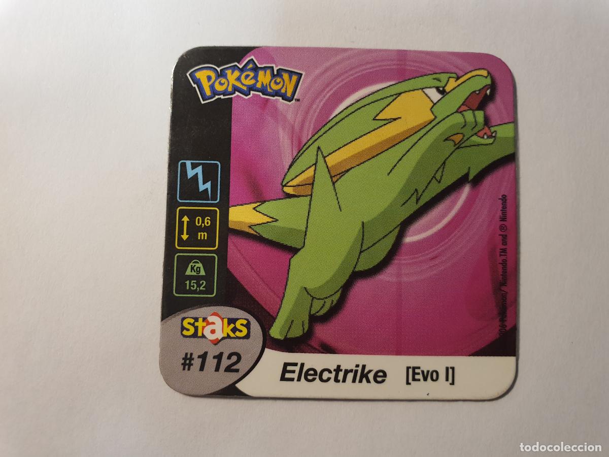 Juguetes antiguos y juegos de colecci&oacute;n: TAZO CROMO POKEMON -- 2006 -- POKEMON STAKS -- N&ordm; 112