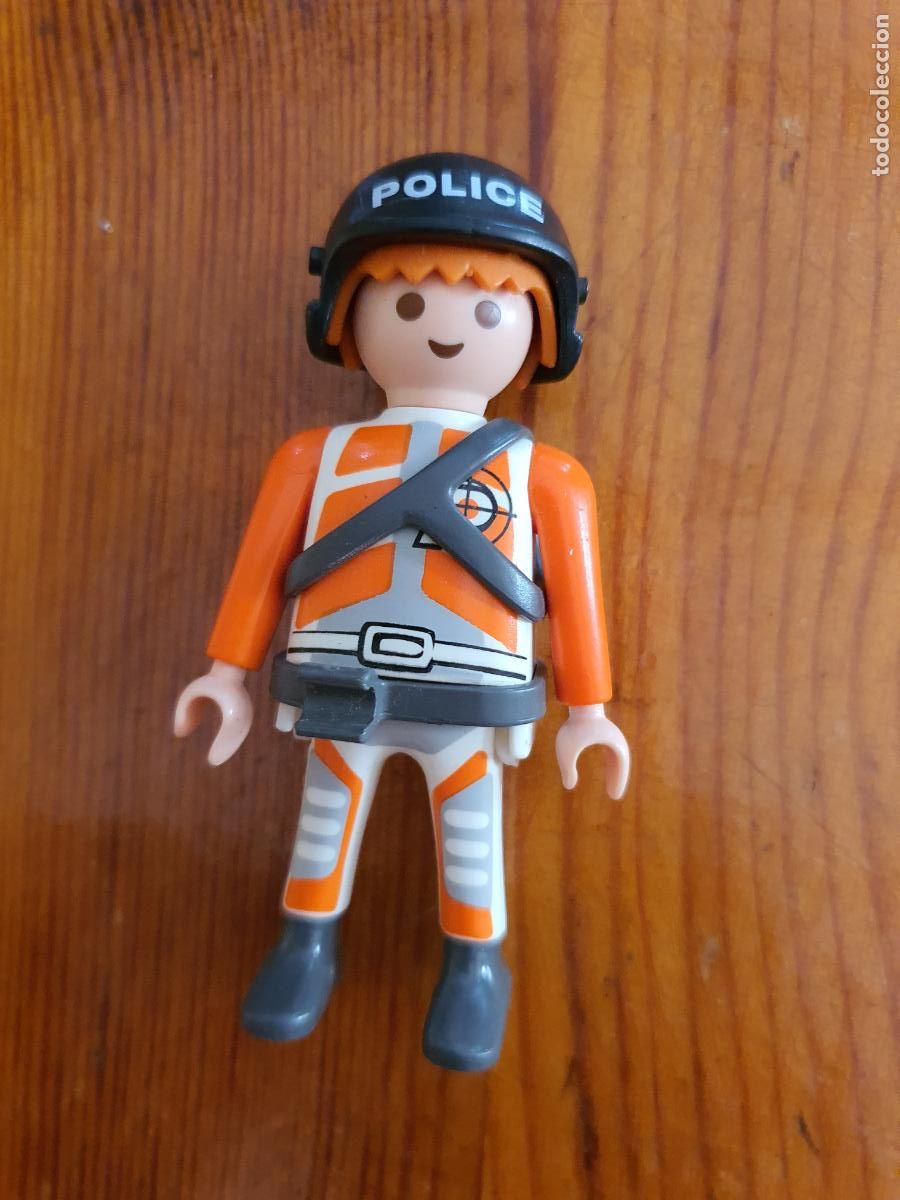 Brinquedos antigos e Jogos de cole&ccedil;&atilde;o: FIGURA PLAYMOBIL CLICK 1997 GEOBRA - POLICIA AGENTE