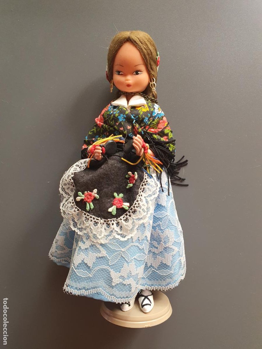 Altes Spielzeug und Spiele: FIGURA MU&Ntilde;ECA ANTIGUA TRAJE TRADICIONAL REGION LA ALPUJARRA