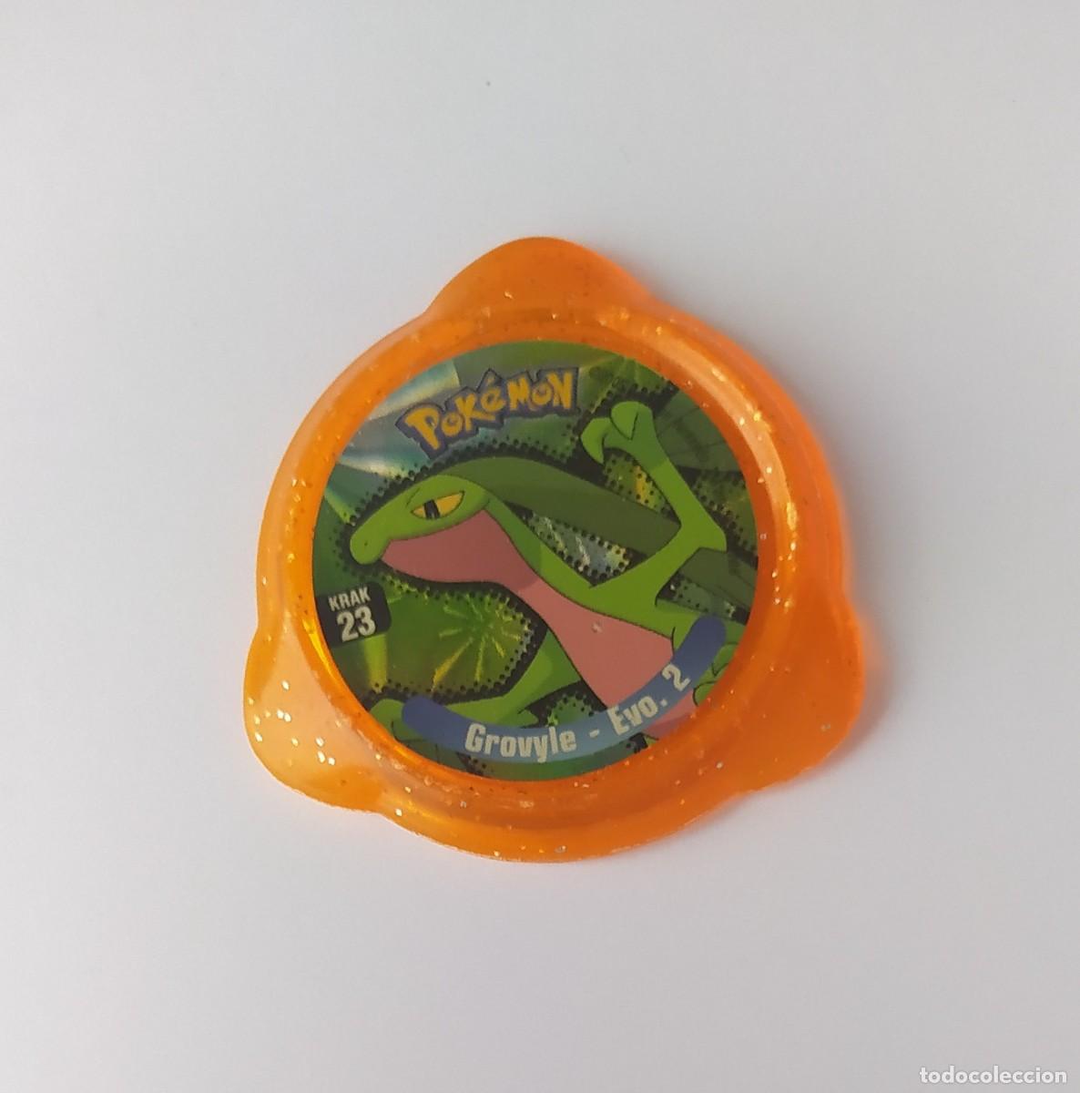 Juguetes antiguos y Juegos de colecci&oacute;n: POK&Eacute;MON NINTENDO KRAK N&deg;23 GROVYLE EVOLUCI&Oacute;N 2 PANINI 2005 KRAKS