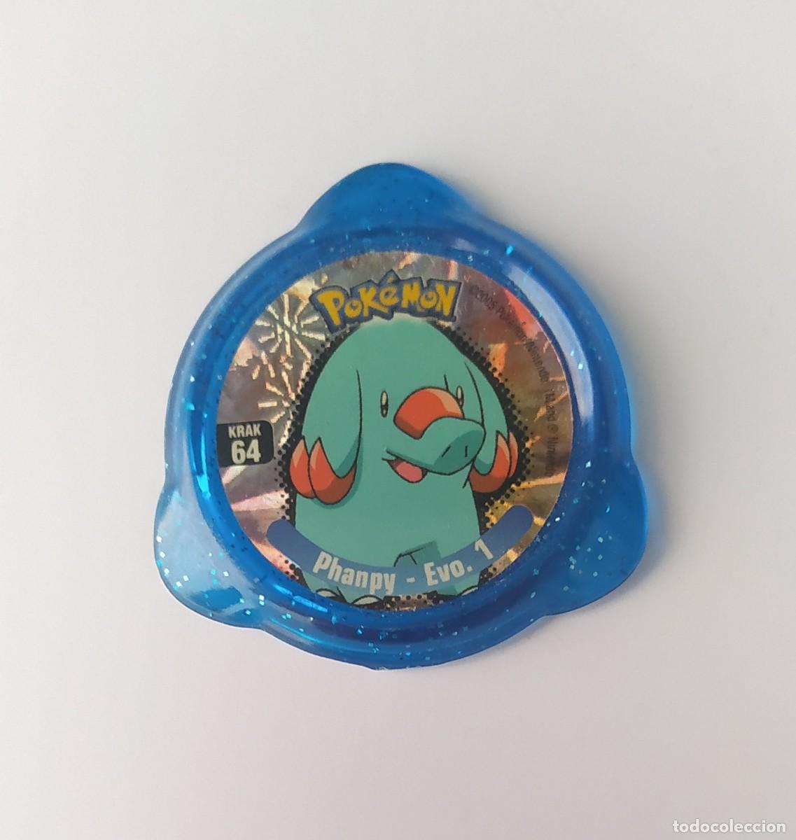 Jouets Anciens et Jeux de collection: POK&Eacute;MON NINTENDO KRAK N&deg;64 PHANPY EVOLUCI&Oacute;N 1 PANINI 2005 KRAKS