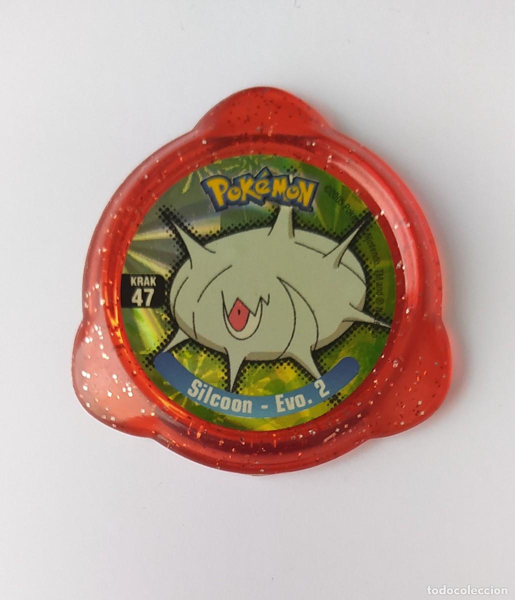 Jouets Anciens et Jeux de collection: POK&Eacute;MON NINTENDO KRAK N&deg;47 SILCOON EVOLUCI&Oacute;N 2 PANINI 2005 KRAKS