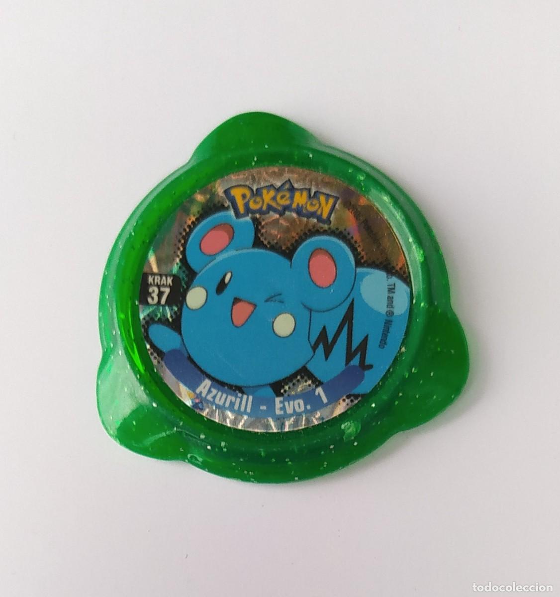 Jouets Anciens et Jeux de collection: POK&Eacute;MON NINTENDO KRAK N&deg;37 AZURILL EVOLUCI&Oacute;N 1 PANINI 2005 KRAKS