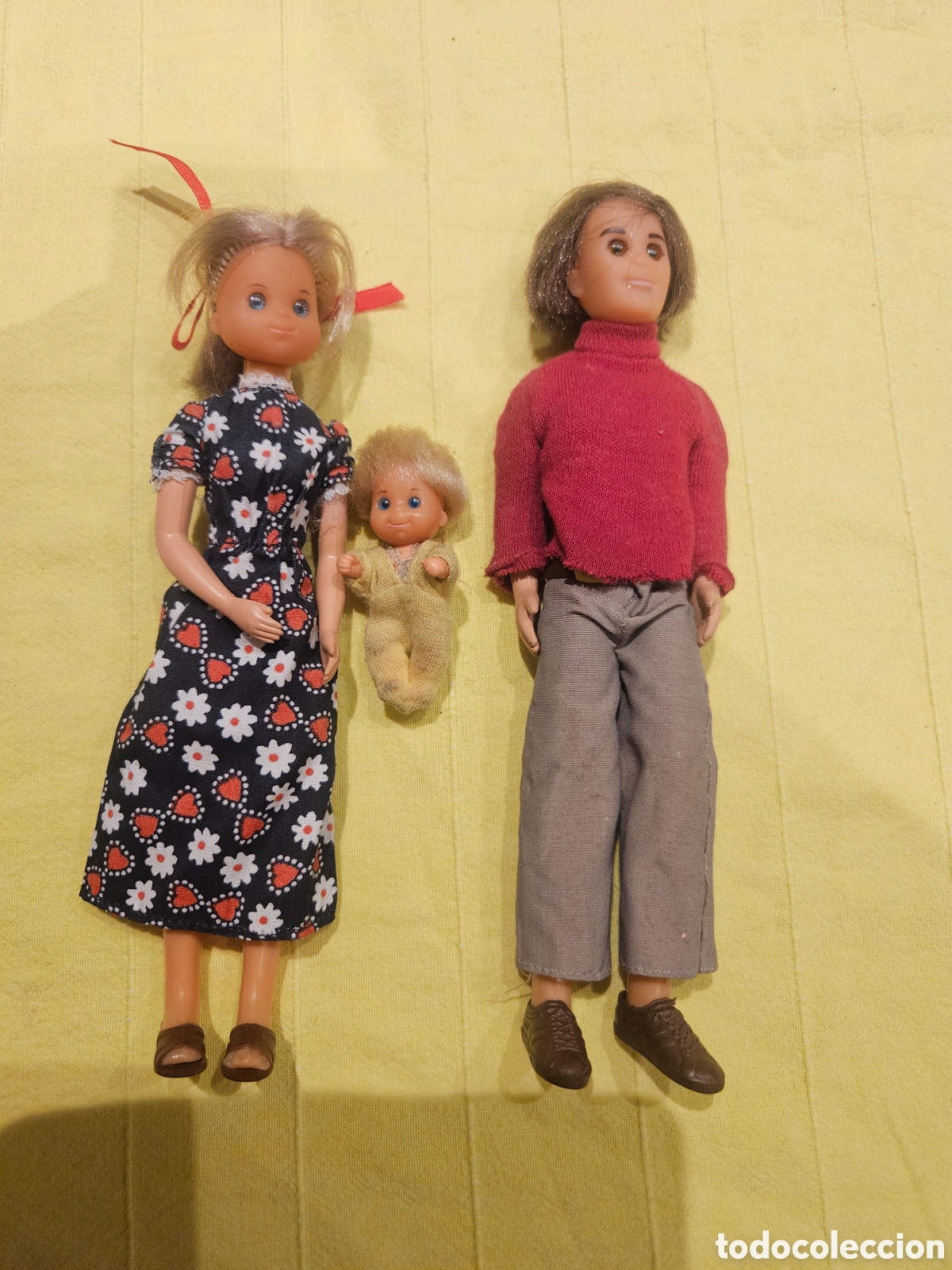 Juguetes antiguos y Juegos de colecci&oacute;n: Familia feliz de Congost a&ntilde;os 70, padre,madre,ni&ntilde;o