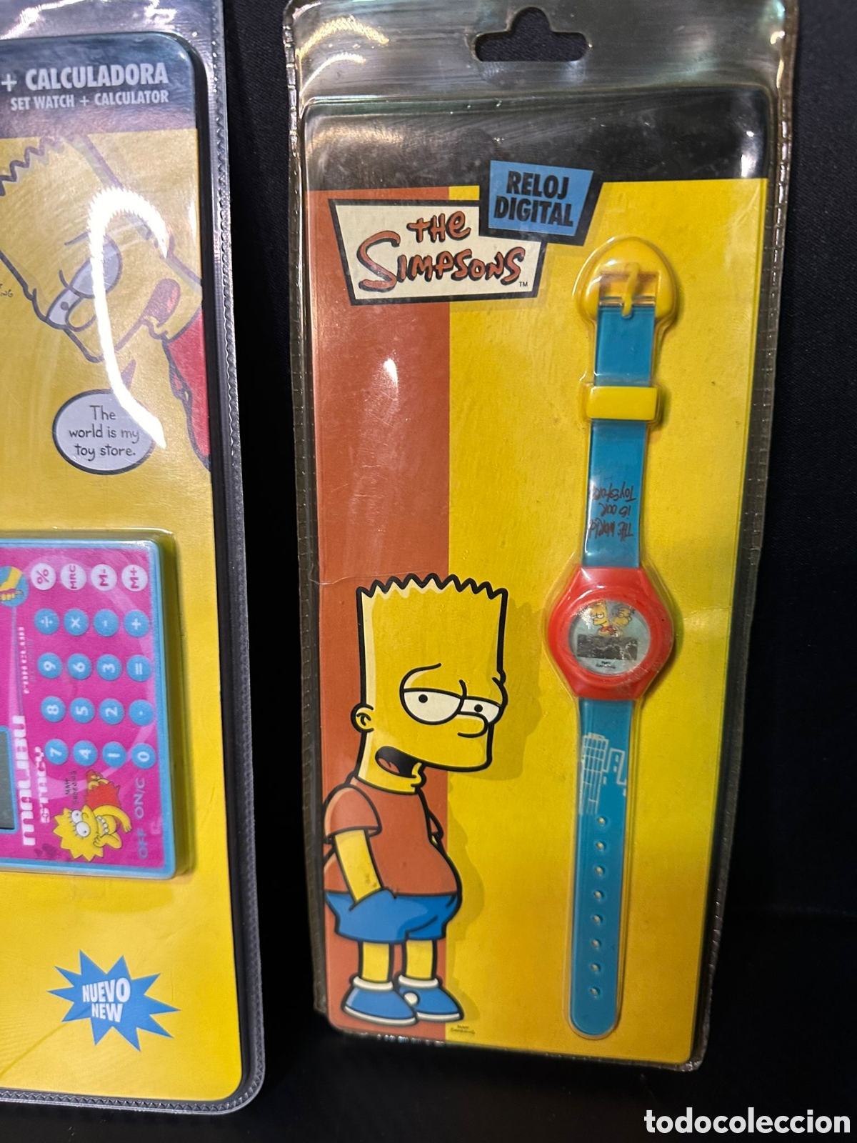 Juguetes antiguos y juegos de colecci&oacute;n: Lote de reloj de Simpsons - Foto 3