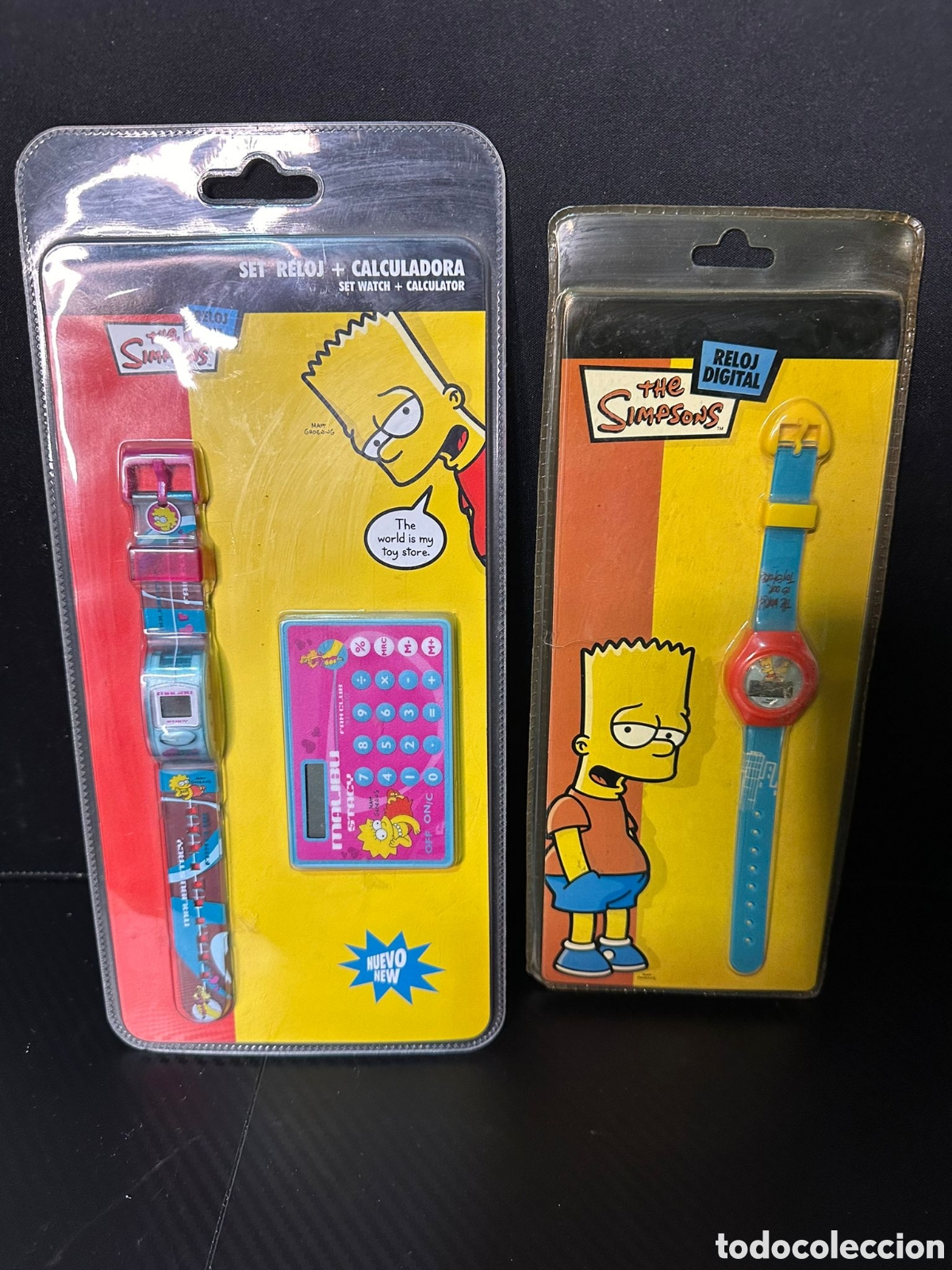 Juguetes antiguos y juegos de colecci&oacute;n: Lote de reloj de Simpsons - Foto 1