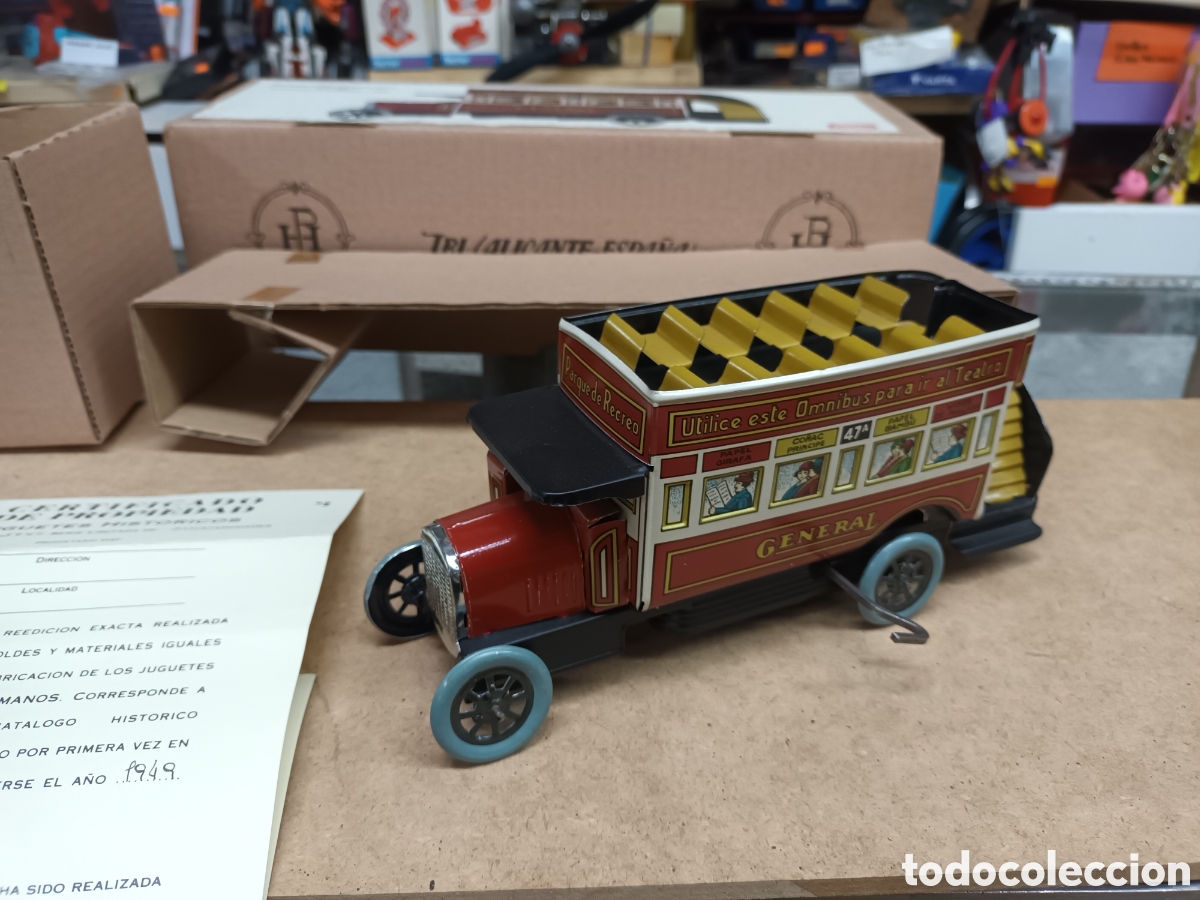 Altes Spielzeug und Spiele: Autobus paya 806 la general de 1936