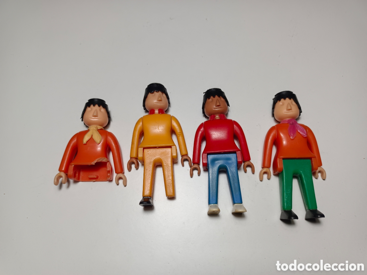 Juguetes antiguos y Juegos de colecci&oacute;n: Lote mu&ntilde;ecos boybis movils jecsan tipo playmobil