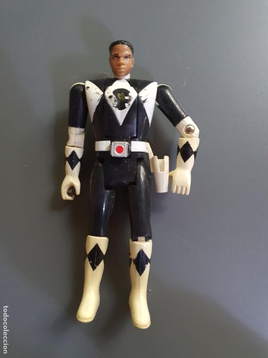 Brinquedos antigos e Jogos de cole&ccedil;&atilde;o: FIGURA POWER RANGERS 93 1993 BANDAI NEGRO