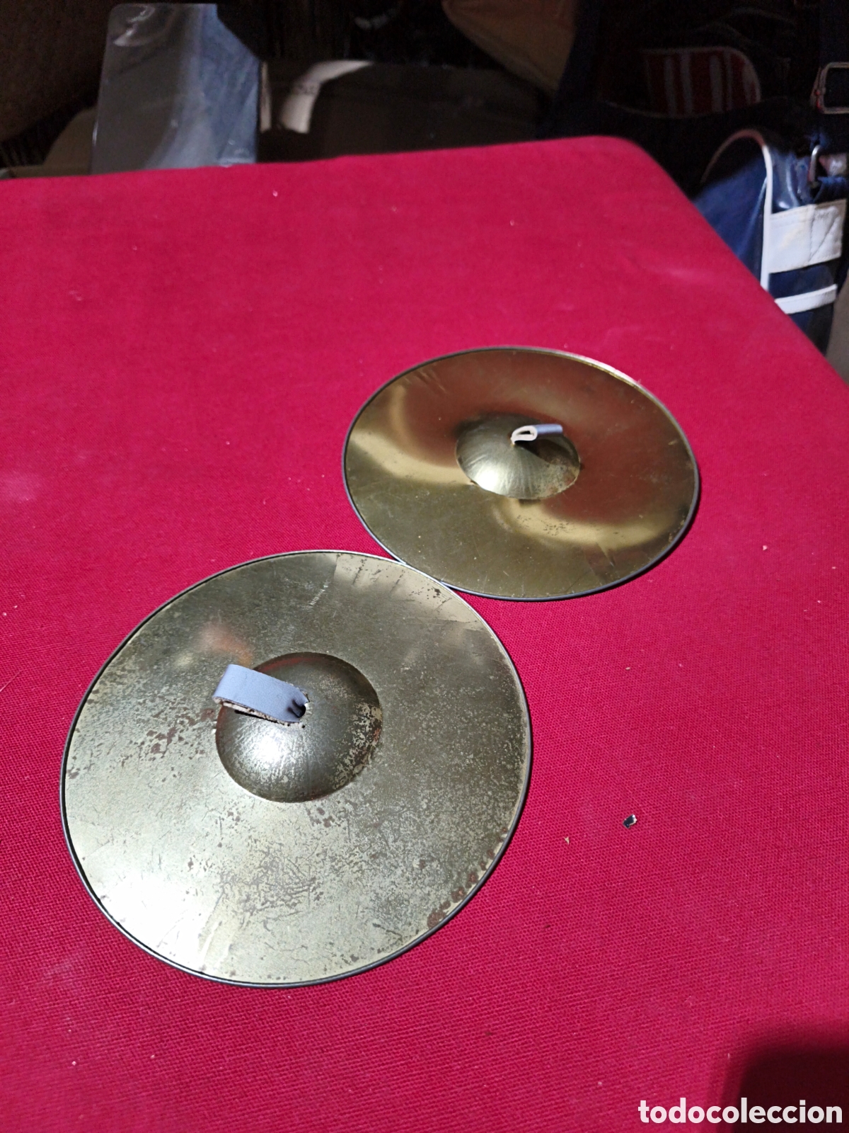 Juguetes antiguos y Juegos de colecci&oacute;n: Pareja de antiguos platillos infantiles de juguete de kisoko