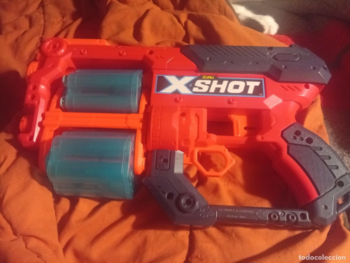 Juguetes antiguos y Juegos de colecci&oacute;n: Pistola juguete con 5 cargas espuma