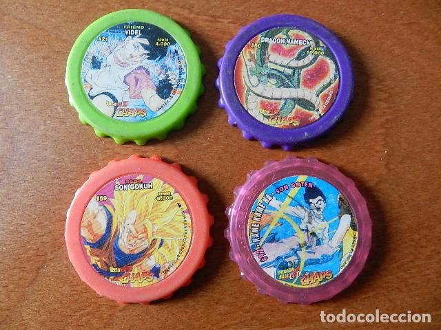 Juguetes antiguos y Juegos de colecci&oacute;n: LOTE 4 DRAGON BALL Z CHAPS dragonball bola de dragon # 21 50 59 y 92