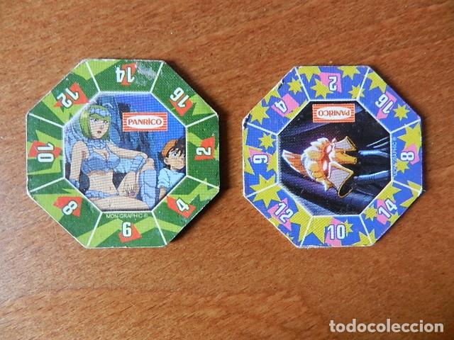 Juguetes antiguos y Juegos de colecci&oacute;n: Lote 2 tazos Monster rancher Panrico