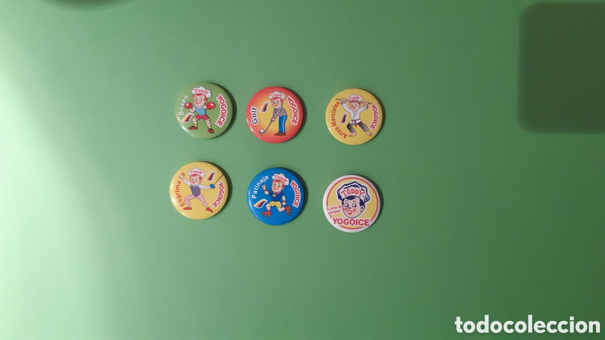 Jouets Anciens et Jeux de collection: Seis imanes Yogoice. Toddy. N&deg;4