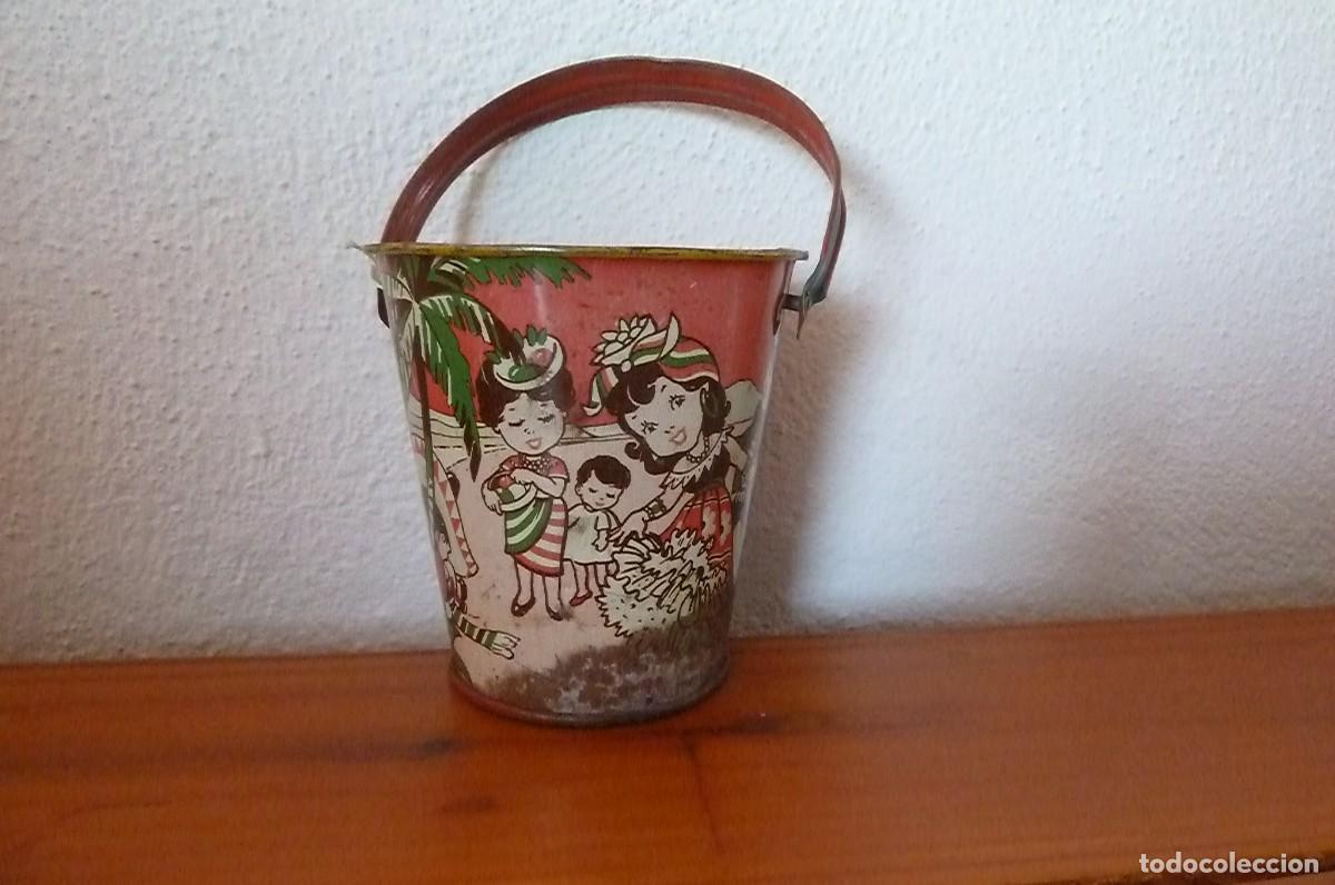 Juguetes antiguos y Juegos de colecci&oacute;n: Antiguo cubo hojalata litografiada. Mexicanos