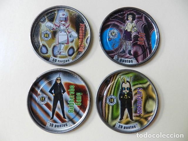 Jouets Anciens et Jeux de collection: Lote 4 TAZOS PANRICO ma&ntilde;anitos BOLLYCAO 1997 MEDABOTS METAL RAPPERS 5 16 KOJI 17 Gang 19 SHRIMPLIPS