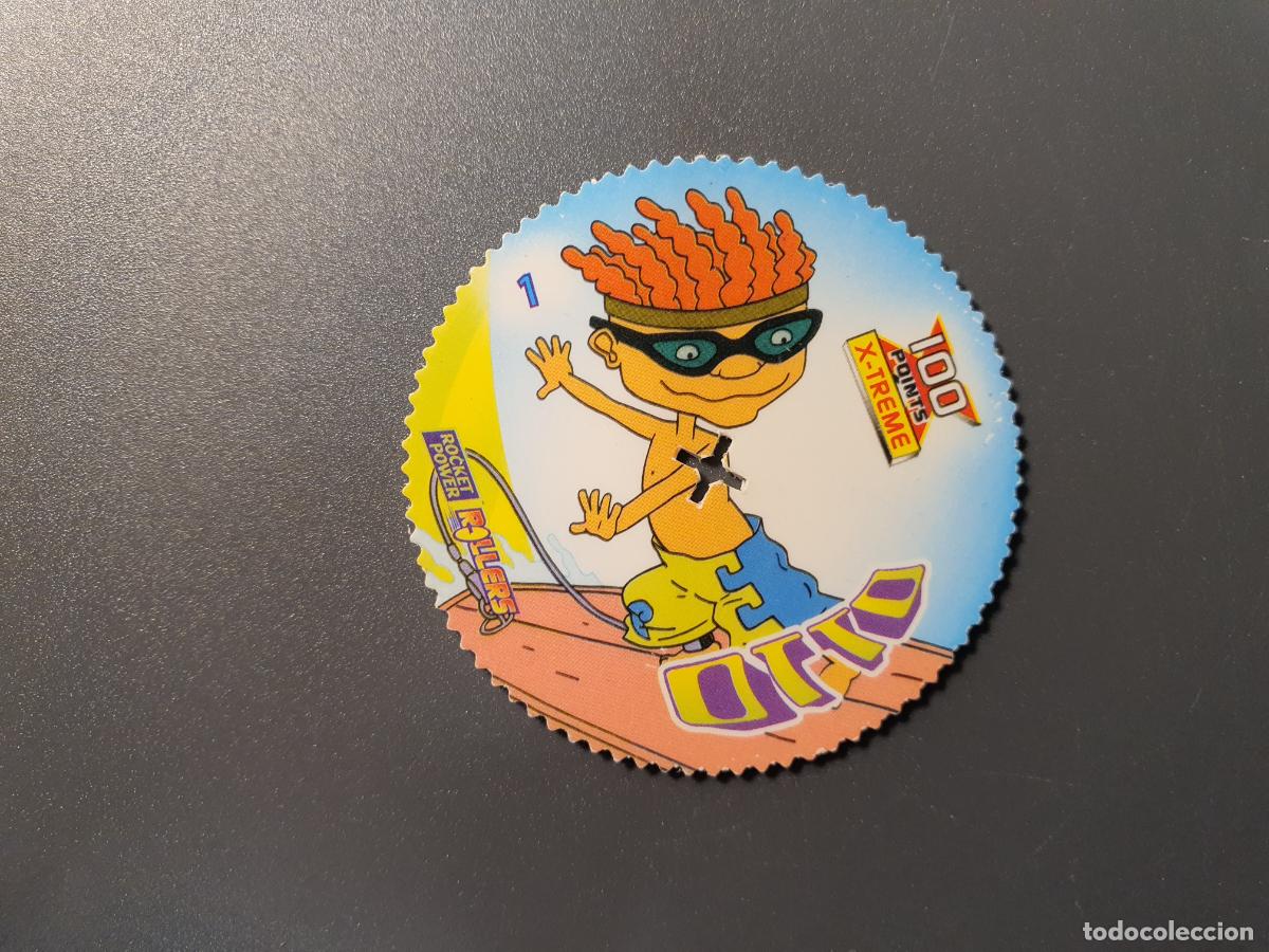 Jouets Anciens et Jeux de collection: TAZO PEONZA 2004 - ROLLERS - ROCKET POWER - X TREME - N&ordm; 1