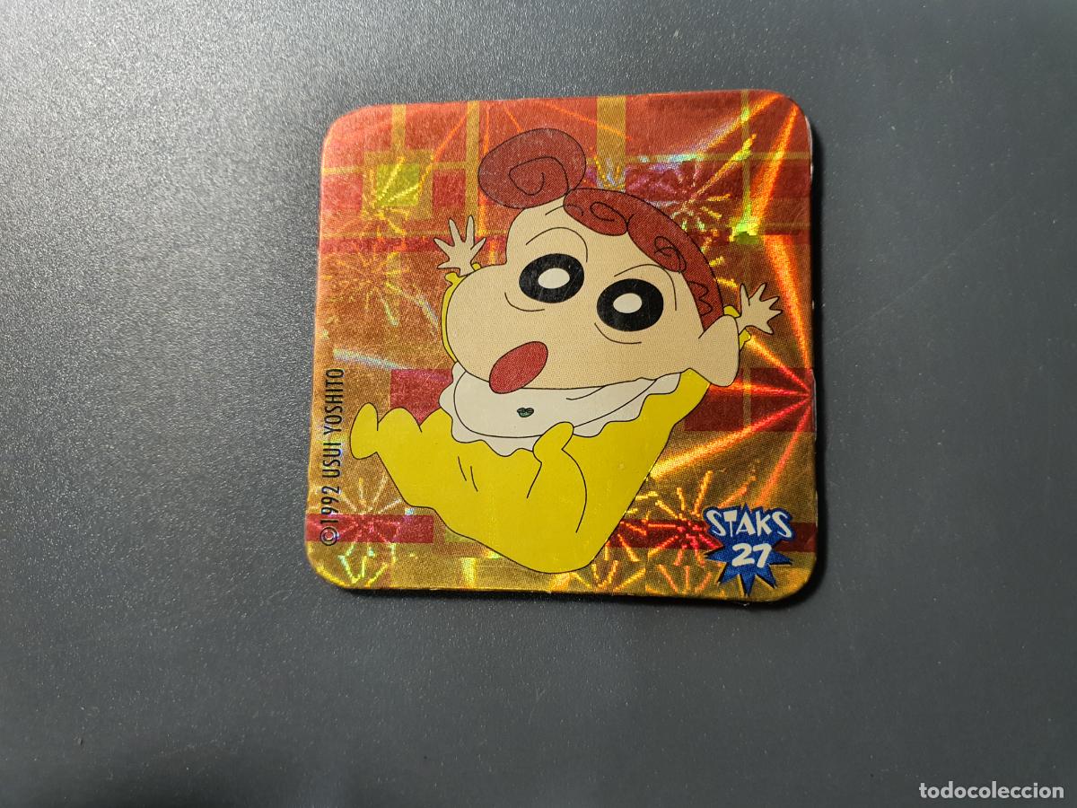 Brinquedos antigos e Jogos de cole&ccedil;&atilde;o: TAZO STAKS CROMO SHINCHAN -- 1992 -- PANINI -- N&ordm; 27