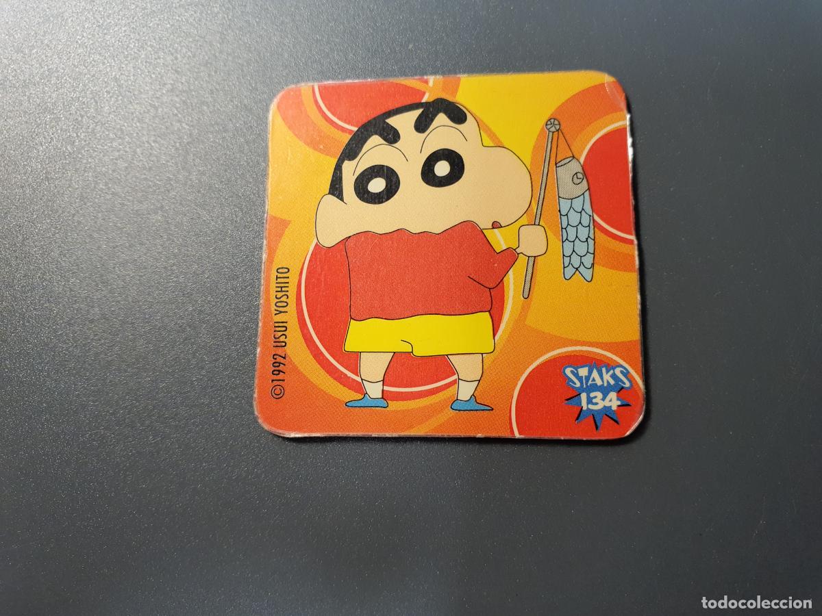 Brinquedos antigos e Jogos de cole&ccedil;&atilde;o: TAZO STAKS CROMO SHINCHAN -- 1992 -- PANINI -- N&ordm; 134