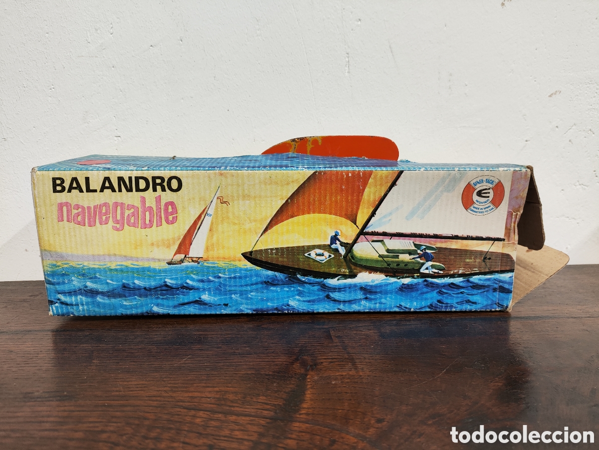 Altes Spielzeug und Spiele: ANTIGUO JUGUETE BALANDRO NAVEGABLE DE GINER