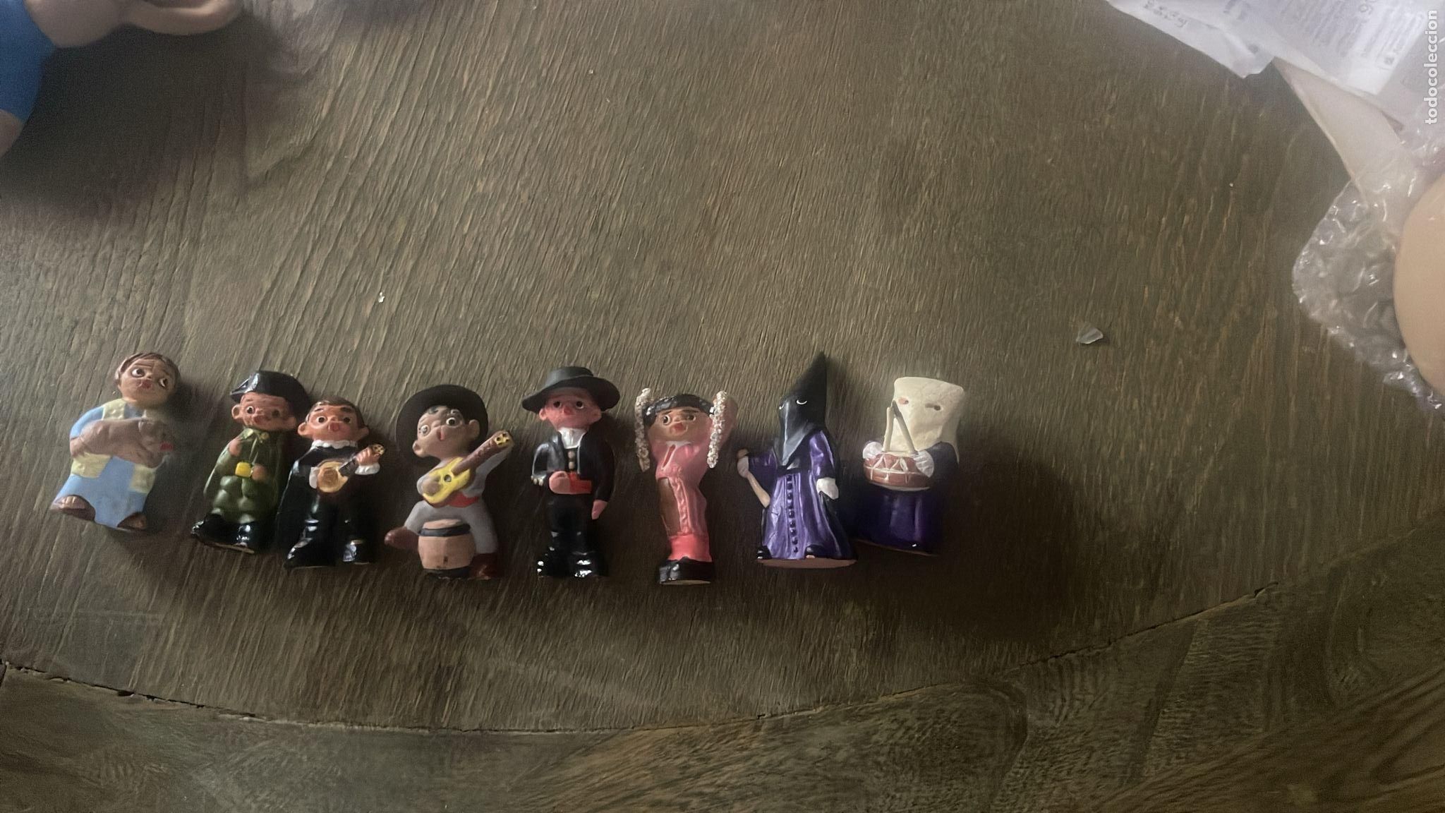 Juguetes antiguos y juegos de colecci&oacute;n: 8 MU&Ntilde;ECOS DE BARRO SUPER ORIGINALES - Foto 1