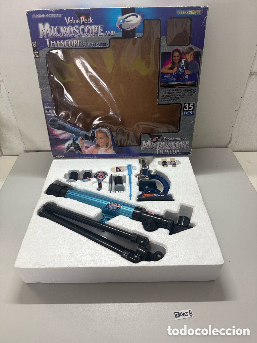 Juguetes antiguos y juegos de colecci&oacute;n: Microscopio y Telescopio Micro-Science - Foto 1