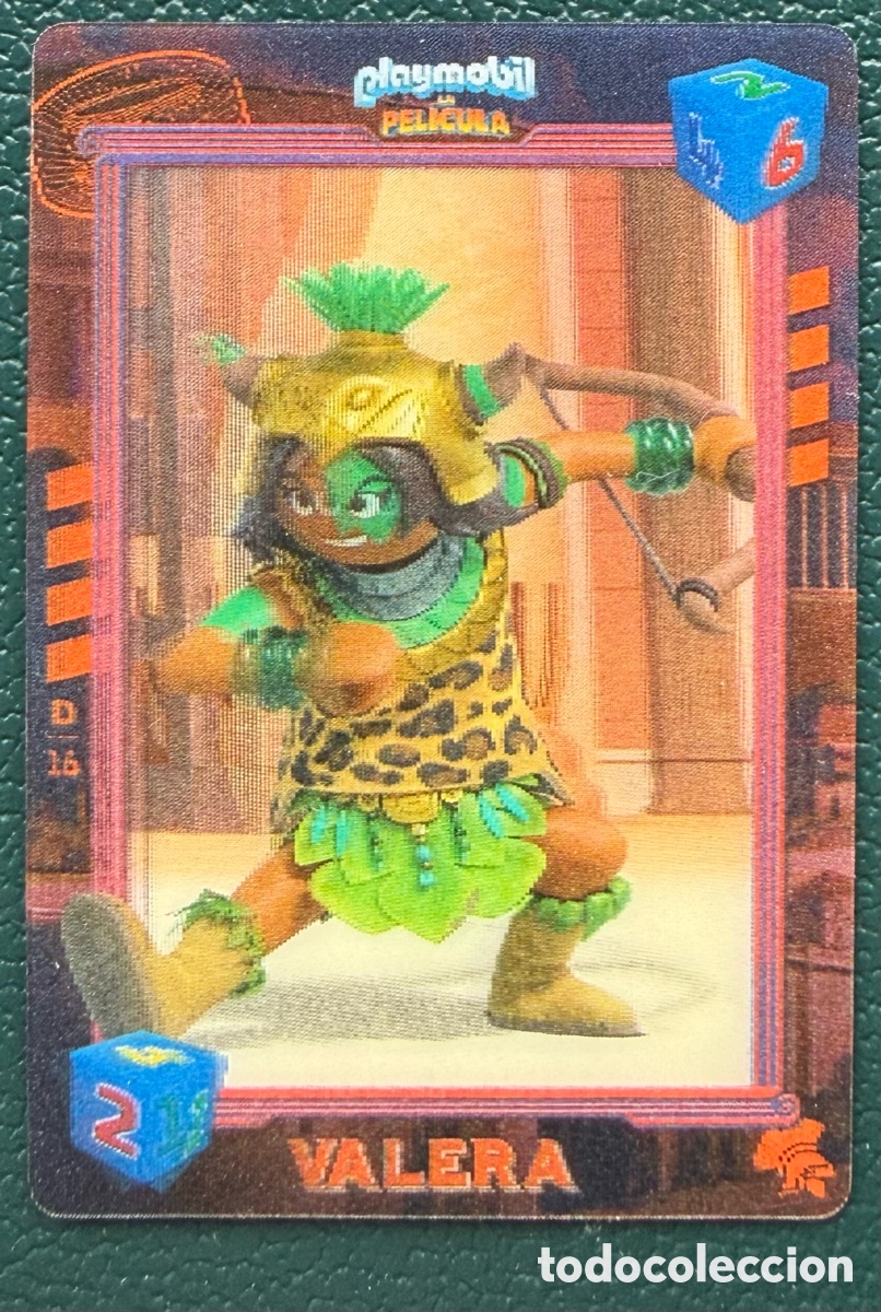 Altes Spielzeug und Spiele: CARTA LENTICULAR D16 VALERA PLAYMOBIL LA PELICULA CARREFOUR 2019