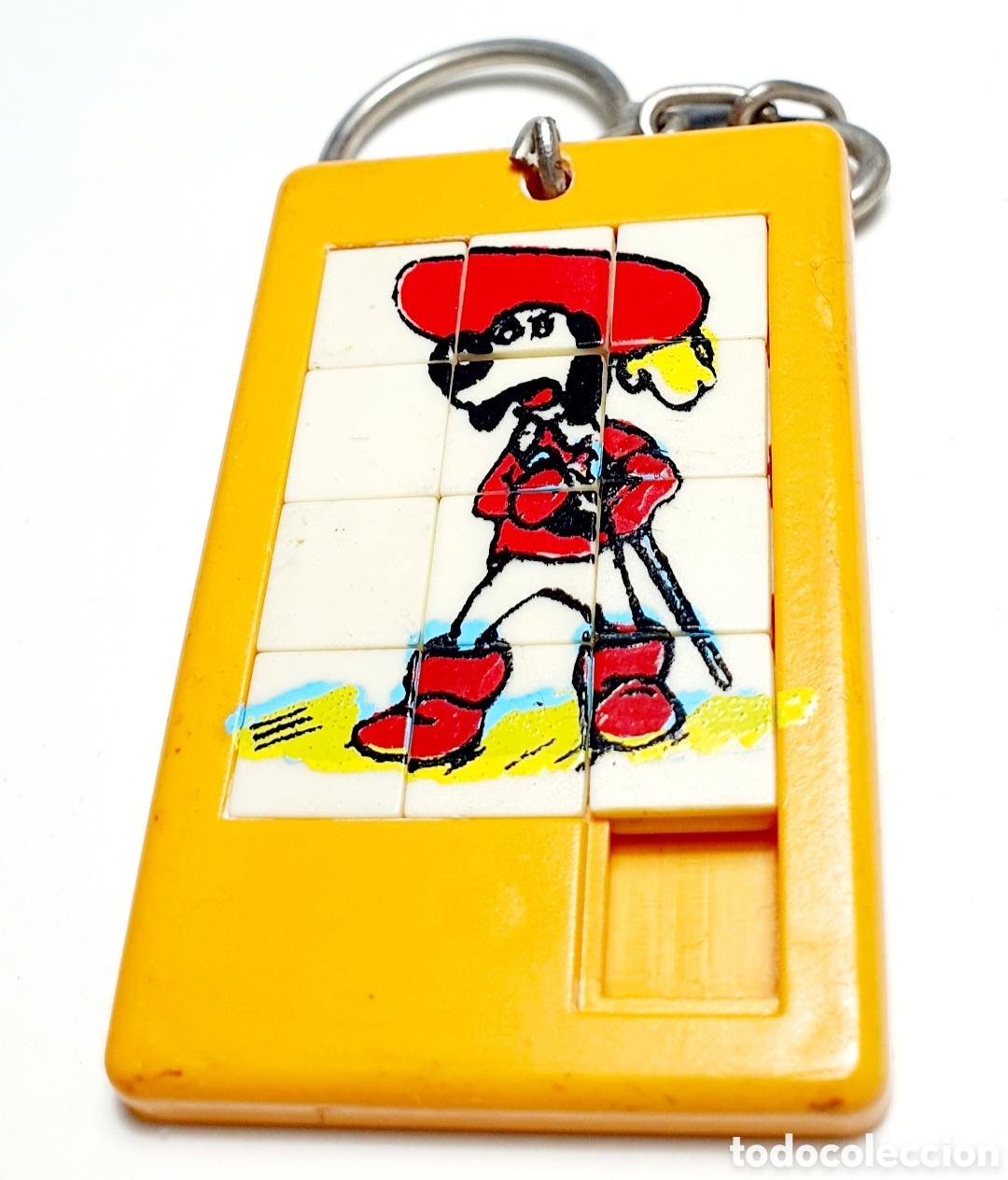 Juguetes antiguos y juegos de colecci&oacute;n: LLAVERO PUZZLE LABERINTO DARTACAN ORIGINAL A&Ntilde;OS 80