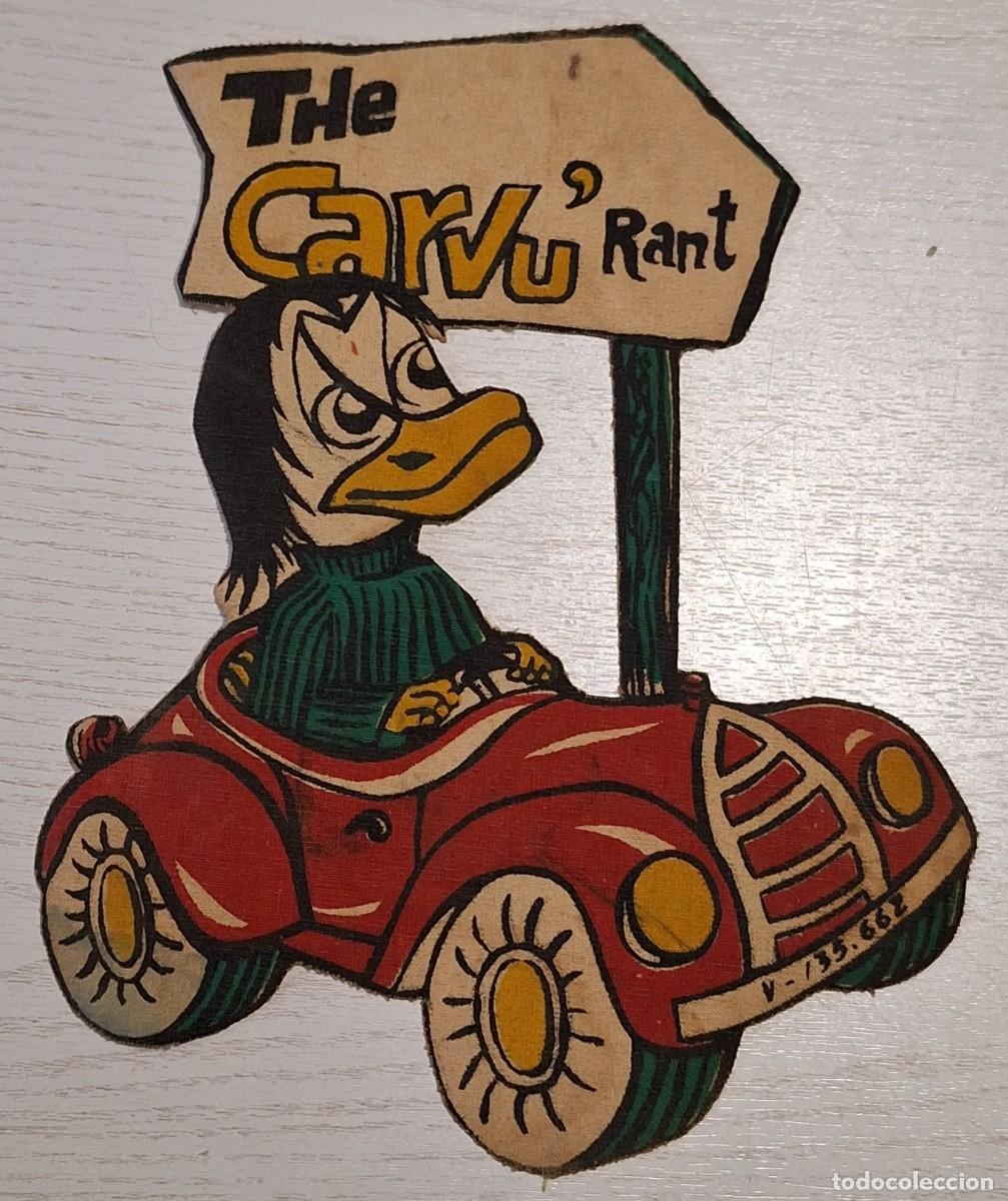 Antique Toys and Collectible Games: ELEMENTO DECORATIVO PARA CRISTAL: PATO THE CARVU'RANT - A&Ntilde;OS 70 / 80 (PESO: 10 GRAMOS)