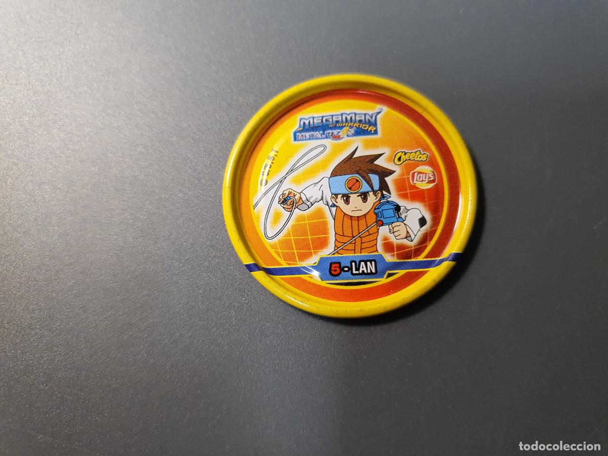 Brinquedos antigos e Jogos de cole&ccedil;&atilde;o: TAZO - MEGAMAN NT WARRIOR METAL TAZOS METALTAZOS - LAYS CHEETOS - CAPCOM 2005 - N&ordm; 5