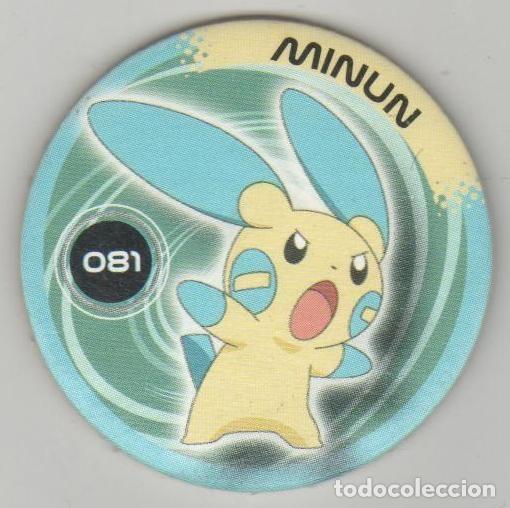 Juguetes antiguos y Juegos de colecci&oacute;n: COLECCI&Oacute;N TAZOS MAGIC BOX INT. POK&Eacute;MON PICKERS TAZO CAPS POGS N&Uacute;MERO 081 81 MINUN SERIE ANIME MANGA