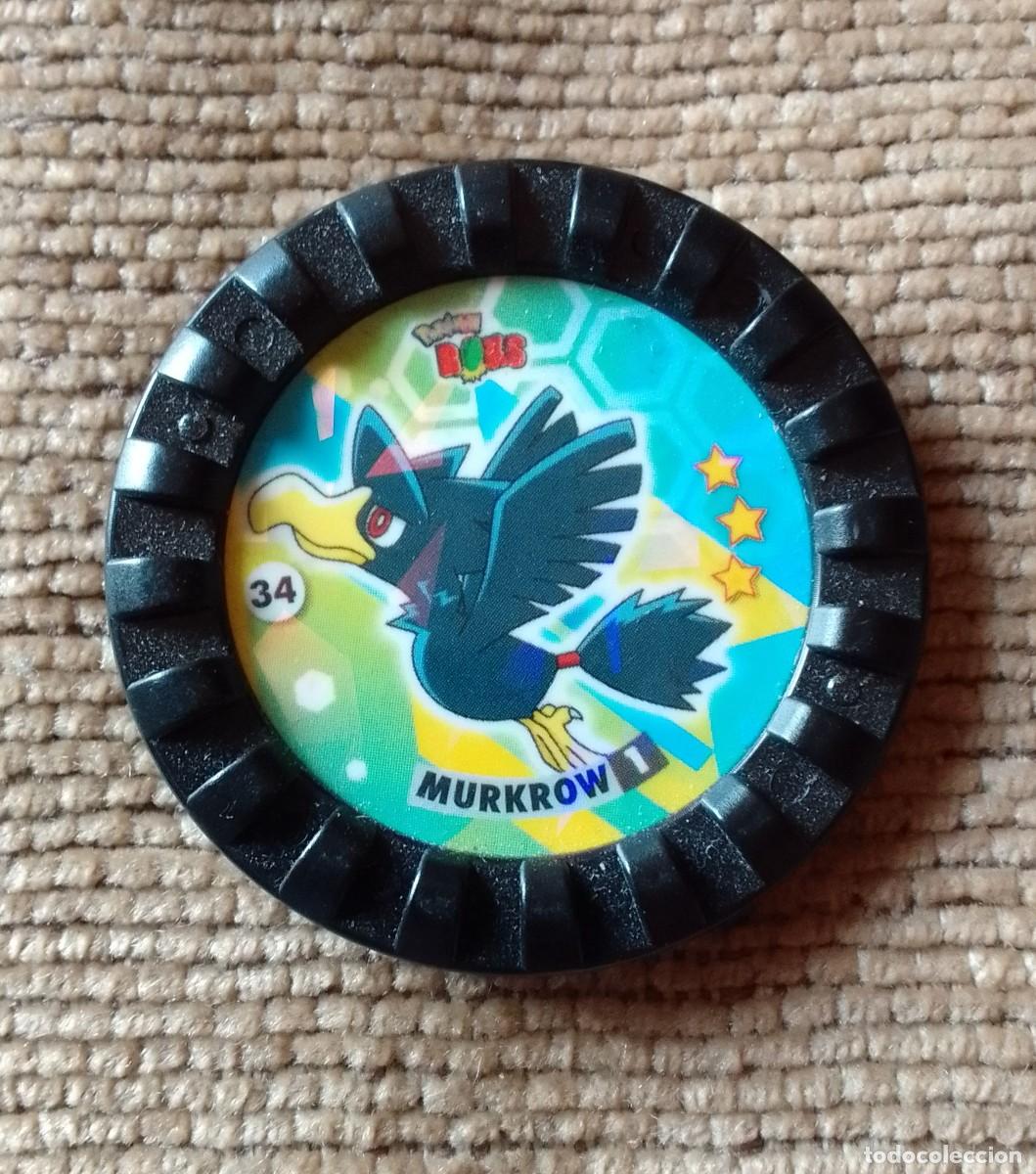 Juguetes antiguos y Juegos de colecci&oacute;n: TAZO POKEMON ROKS. 34. MURKROW.