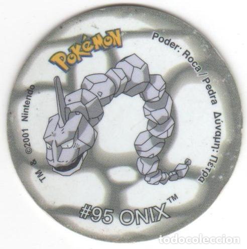 Juguetes antiguos y Juegos de colecci&oacute;n: COLECCI&Oacute;N TAZOS MATUTANO NINTENDO POK&Eacute;MON TAZO 2 VERSI&Oacute;N A&Ntilde;O 2001 CAPS POGS N&Uacute;MERO 111 #95 ONIX